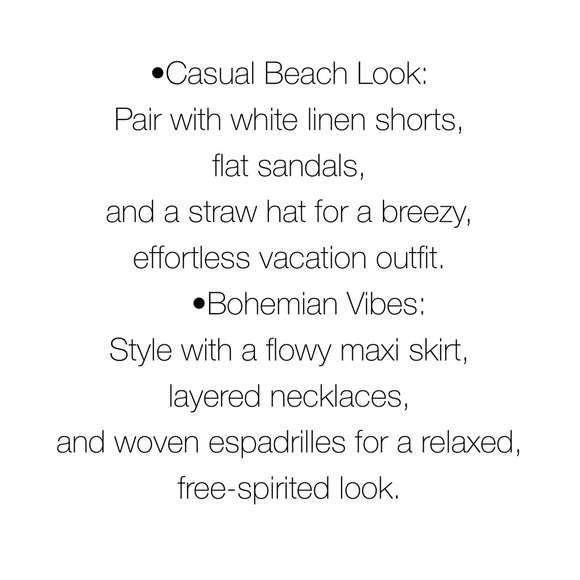 C&C CALIFORNIA Red Tropical Island Inspired Linen Top, Relaxed Beach Resort Wear - Picture 12 of 14